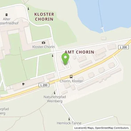 Standortübersicht der Tankstelle Barnimer Energiebeteiligungsgesellschaft mbH (BEBG) in 16230 Chorin