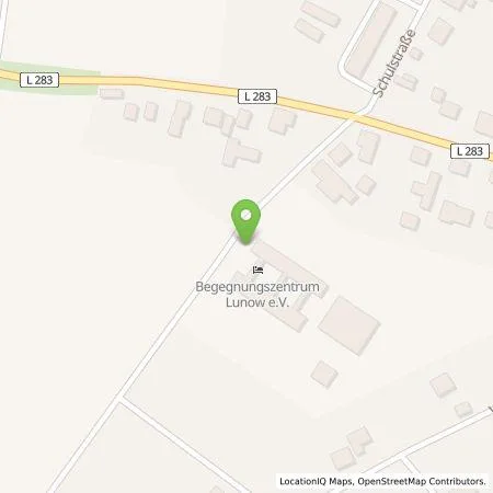 Standortübersicht der Tankstelle Barnimer Energiebeteiligungsgesellschaft mbH (BEBG) in 16248 Lunow