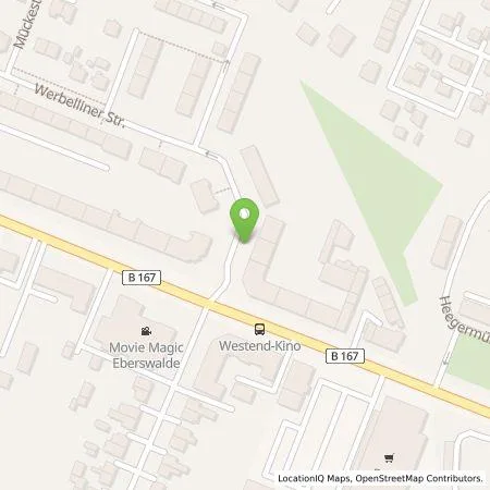 Standortübersicht der Tankstelle Barnimer Energiebeteiligungsgesellschaft mbH (BEBG) in 16225 Eberswalde