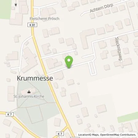 Standortübersicht der Tankstelle Vereinigte Stadtwerke GmbH in 23628 Krummesse