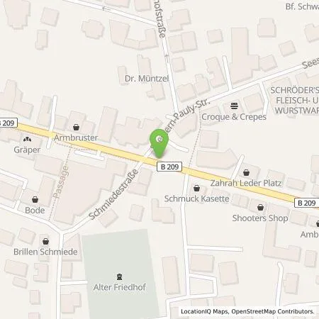 Standortübersicht der Tankstelle Vereinigte Stadtwerke GmbH in 21493 Schwarzenbek