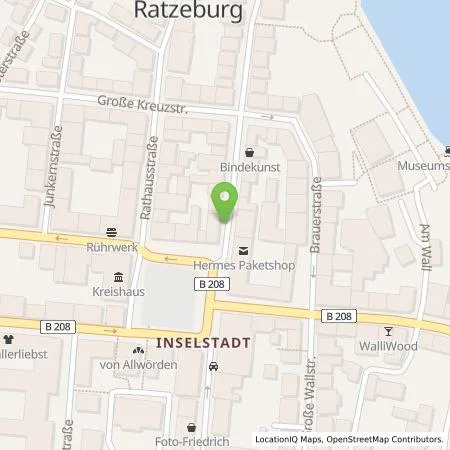 Standortübersicht der Tankstelle Vereinigte Stadtwerke GmbH in 23909 Ratzeburg