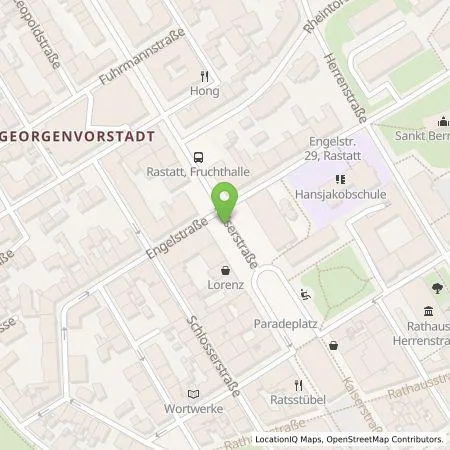 Standortübersicht der Tankstelle Stadtwerke Rastatt Service GmbH in 76437 Rastatt