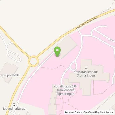 Standortübersicht der Tankstelle Stadtwerke Sigmaringen GmbH in 72488 Sigmaringen