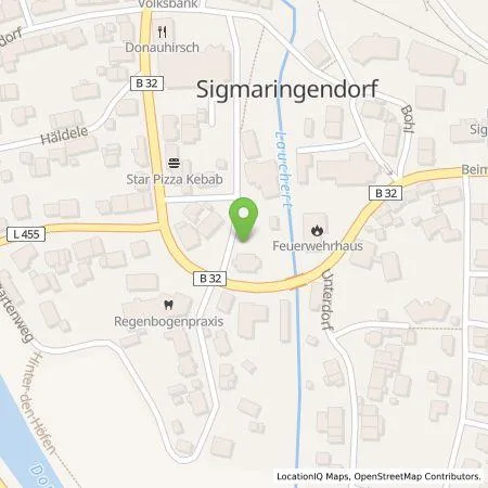 Standortübersicht der Tankstelle Stadtwerke Sigmaringen GmbH in 72517 Sigmaringendorf