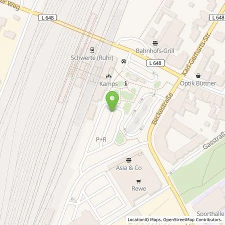 Standortübersicht der Tankstelle Schwerter Strom Management-GmbH in 58239 Schwerte