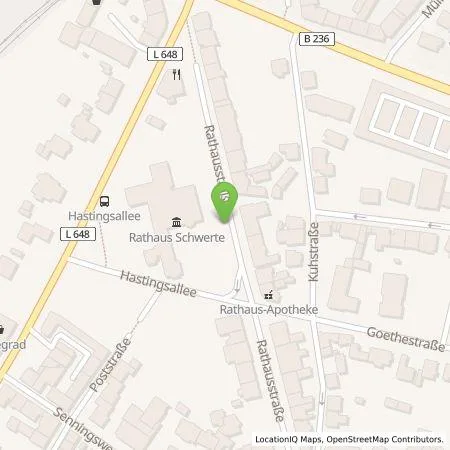 Standortübersicht der Tankstelle Schwerter Strom Management-GmbH in 58239 Schwerte