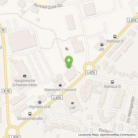 Standortübersicht der Tankstelle Schwerter Strom Management-GmbH in 58239 Schwerte