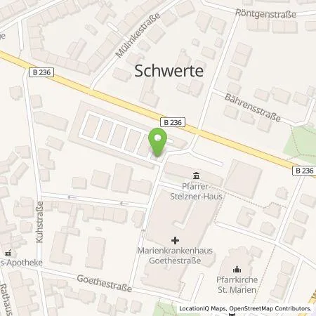 Standortübersicht der Tankstelle Schwerter Strom Management-GmbH in 58239 Schwerte