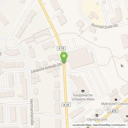 Standortübersicht der Tankstelle Schwerter Strom Management-GmbH in 58239 Schwerte