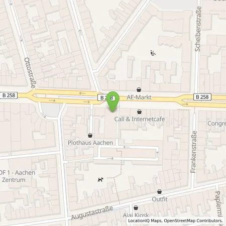 Standortübersicht der Tankstelle Aachener Parkhaus GmbH in 52070 Aachen