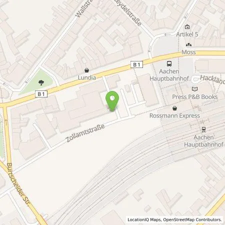 Standortübersicht der Tankstelle Aachener Parkhaus GmbH in 52064 Aachen