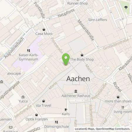 Standortübersicht der Tankstelle Aachener Parkhaus GmbH in 52074 Aachen