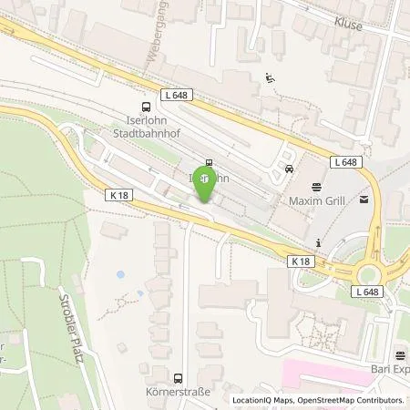 Standortübersicht der Tankstelle Stadtwerke Iserlohn GmbH in 58644 Iserlohn