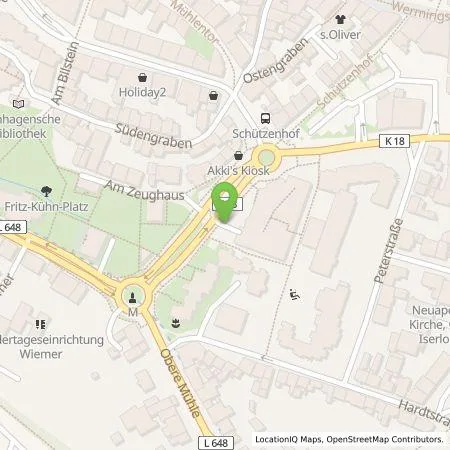 Standortübersicht der Tankstelle Stadtwerke Iserlohn GmbH in 58638 Iserlohn