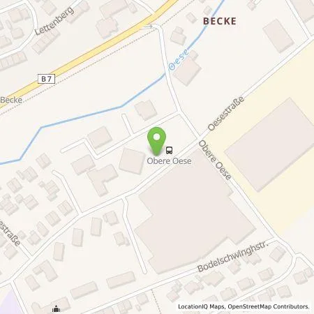 Standortübersicht der Tankstelle Stadtwerke Iserlohn GmbH in 58675 Hemer