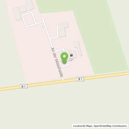 Standortübersicht der Tankstelle Q1 Energie AG in 39307 Roßdorf