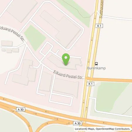 Standortübersicht der Tankstelle Q1 Energie AG in 49080 Osnabrück