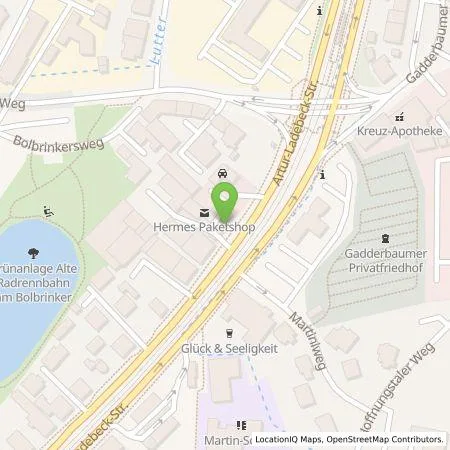 Standortübersicht der Tankstelle Q1 Energie AG in 33617 Bielefeld