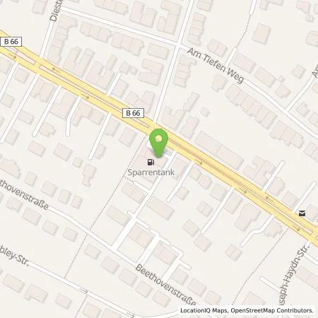 Standortübersicht der Tankstelle Q1 Energie AG in 33604 Bielefeld