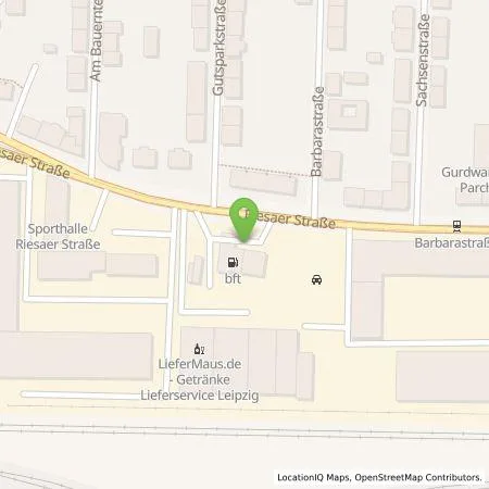 Standortübersicht der Tankstelle Q1 Energie AG in 04328 Leipzig