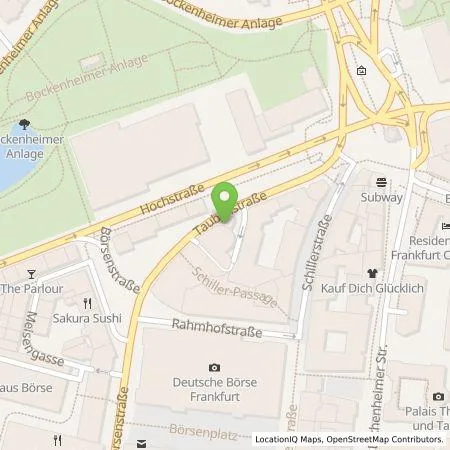 Standortübersicht der Tankstelle Mainova AG in 60313 Frankfurt am Main