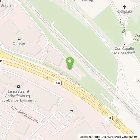 Standortübersicht der Tankstelle e-jIn GmbH in 63814 Mainaschaff