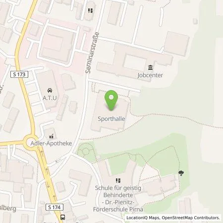 Standortübersicht der Tankstelle Stadtwerke Pirna GmbH in 01796 Pirna