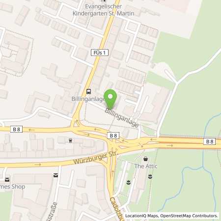 Standortübersicht der Strom (Elektro) Tankstelle: infra fürth gmbh in 90766, Frth