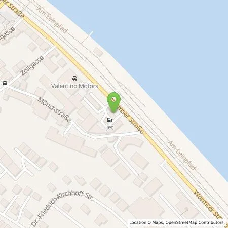 Standortübersicht der Tankstelle JET Tankstellen Deutschland GmbH in 55130 MAINZ