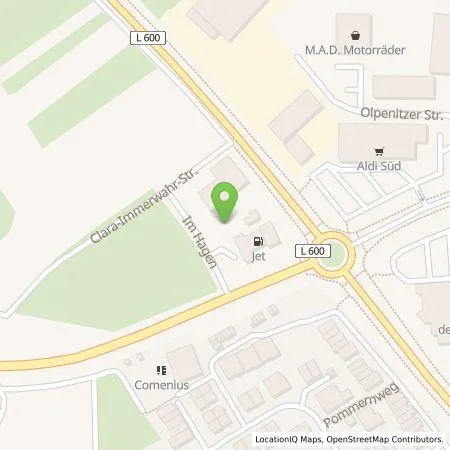 Standortübersicht der Tankstelle JET Tankstellen Deutschland GmbH in 69181 Leimen