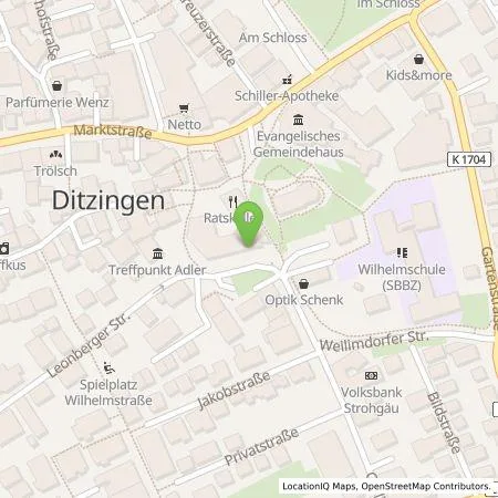 Standortübersicht der Tankstelle Stadtwerke Ditzingen GmbH & Co. KG in 71254 Ditzingen