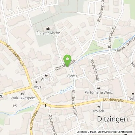 Standortübersicht der Tankstelle Stadtwerke Ditzingen GmbH & Co. KG in 71254 Ditzingen