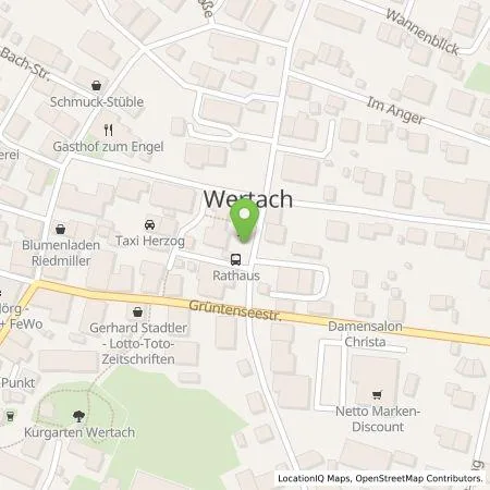 Standortübersicht der Tankstelle Präg Energiedienstleistungen GmbH & Co. KG in 87497 Wertach