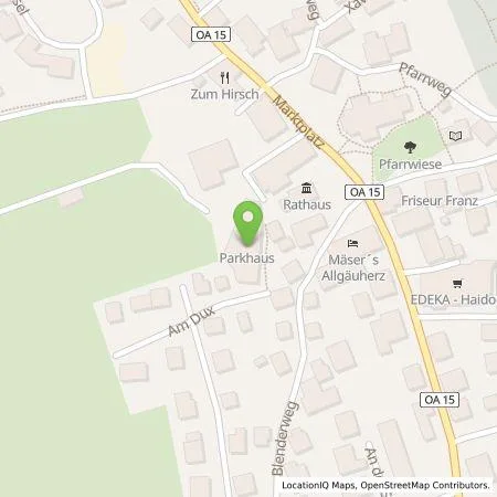 Standortübersicht der Tankstelle Präg Energiedienstleistungen GmbH & Co. KG in 87487 Wiggensbach