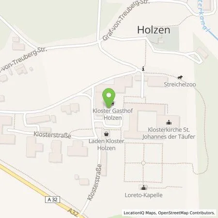 Standortübersicht der Tankstelle Präg Energiedienstleistungen GmbH & Co. KG in 86695 Allmannshofen