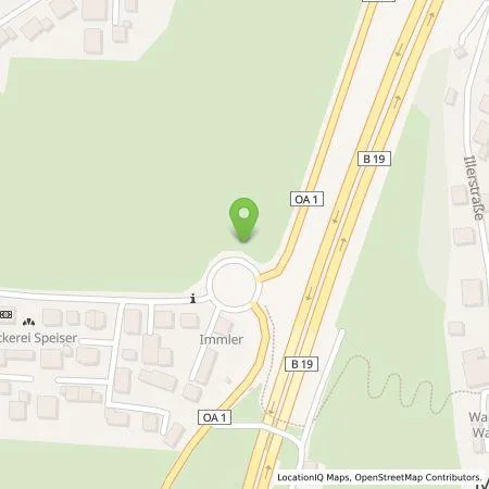 Standortübersicht der Tankstelle Präg Energiedienstleistungen GmbH & Co. KG in 87448 Waltenhofen