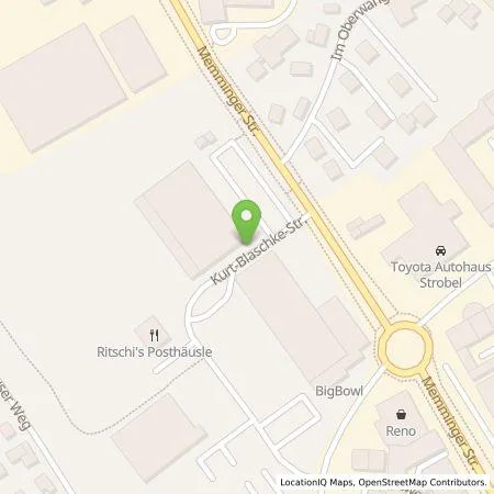 Standortübersicht der Tankstelle Präg Energiedienstleistungen GmbH & Co. KG in 87439 Kempten