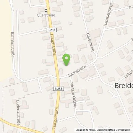 Standortübersicht der Tankstelle EAM Natur Energie GmbH in 35236 Breidenbach