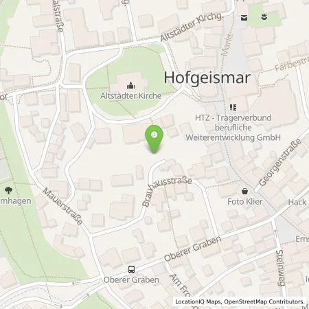 Standortübersicht der Tankstelle EAM Natur Energie GmbH in 34369 Hofgeismar