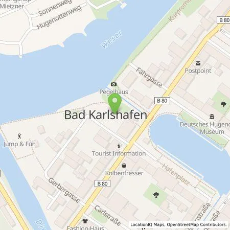 Standortübersicht der Tankstelle EAM Natur Energie GmbH in 34385 Bad Karlshafen