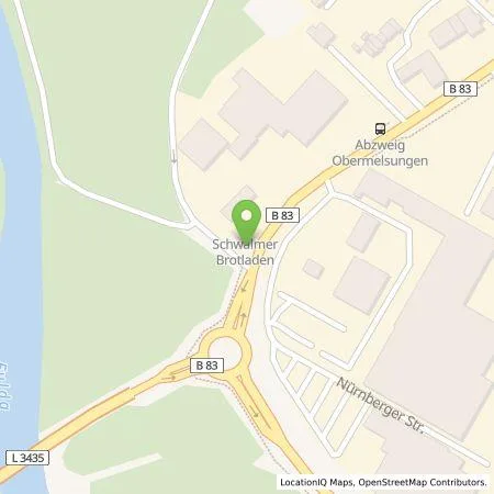 Standortübersicht der Tankstelle EAM Natur Energie GmbH in 34212 Melsungen