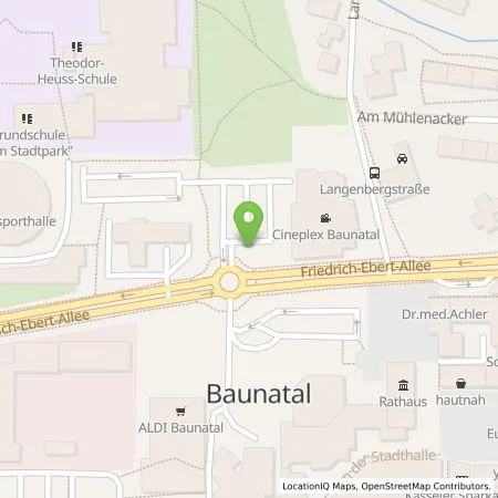 Standortübersicht der Tankstelle EAM Natur Energie GmbH in 34225 Baunatal