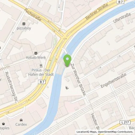 Standortübersicht der Tankstelle WSW Energie & Wasser AG in 42275 Wuppertal