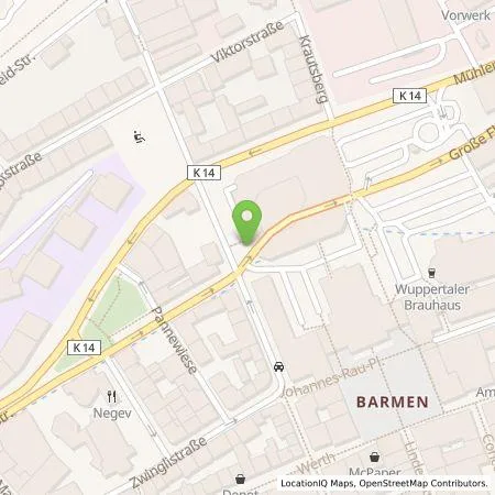 Standortübersicht der Tankstelle WSW Energie & Wasser AG in 42281 Wuppertal