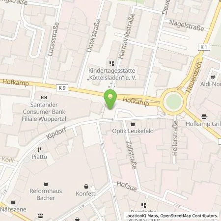 Standortübersicht der Tankstelle WSW Energie & Wasser AG in 42283 Wuppertal