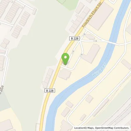 Standortübersicht der Tankstelle WSW Energie & Wasser AG in 42117 Wuppertal