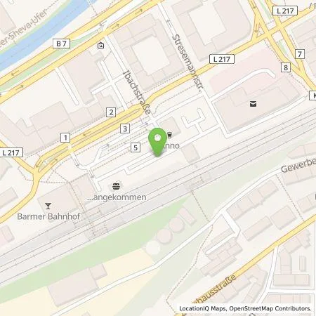 Standortübersicht der Tankstelle WSW Energie & Wasser AG in 42283 Wuppertal