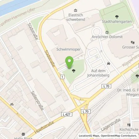 Standortübersicht der Tankstelle WSW Energie & Wasser AG in 42117 Wuppertal