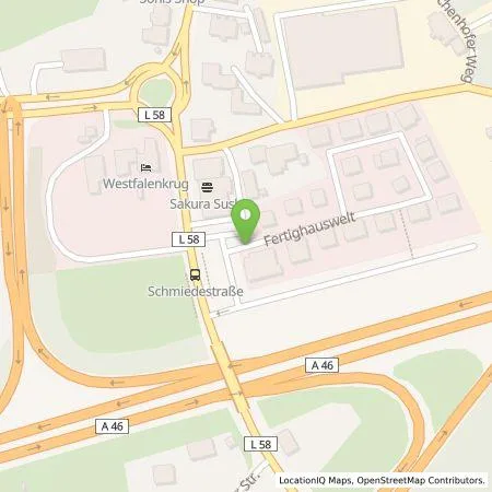 Standortübersicht der Tankstelle WSW Energie & Wasser AG in 42279 Wuppertal